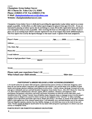 Contact Us - Champions Indoor Soccer Arena