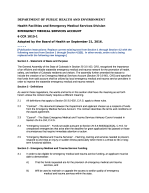 DEPARTMENT OF PUBLIC HEALTH AND ENVIRONMENT Health ...
