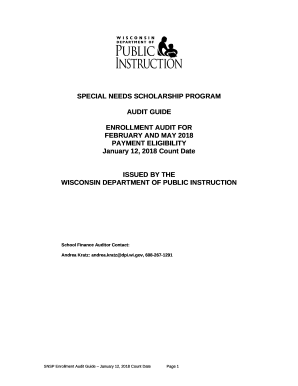 Private School Choice Programs-Financial Audit - WI DPI