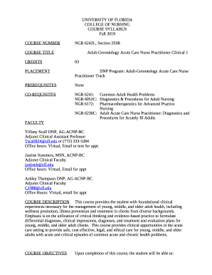 Adult-Gerontology Acute Care Nurse Practitioner - UF College ...