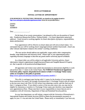 (FOR BIOMEDICAL POSTDOCTORAL PROGRAMS; you should use the template located at http://www