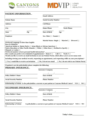 WIREGRASS SURGICAL PATIENT INFORMATION FORM PATIENTS FULL ...