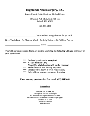 Highlands Neurosurgery, P