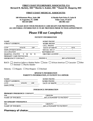 23+ Patient Registration Form Templates - PDF, DOC Free ...