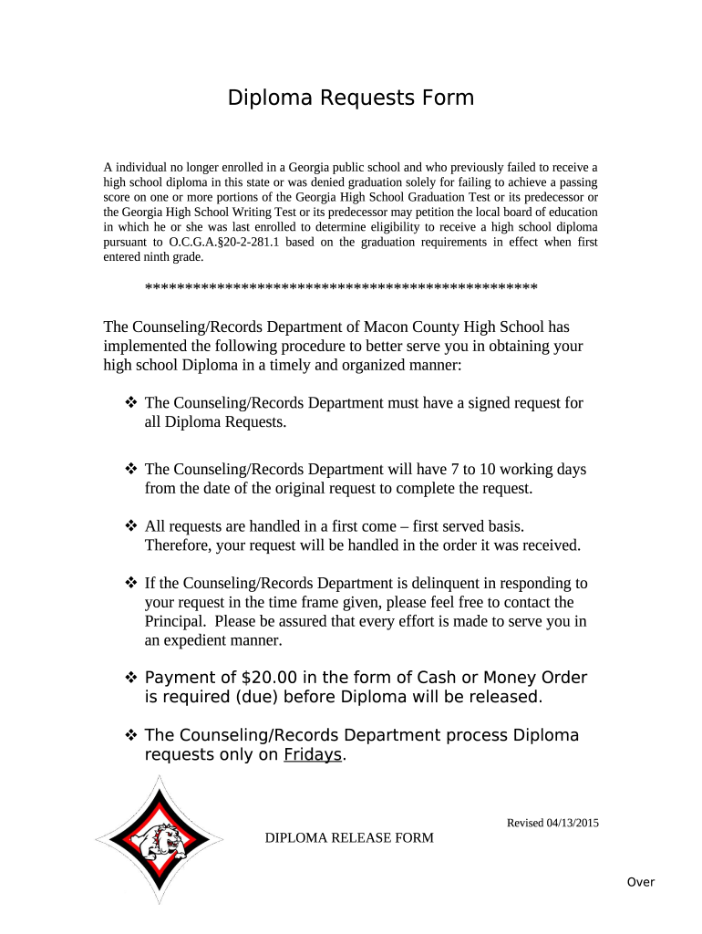Graduation Test Waivers Department of Education Doc Template