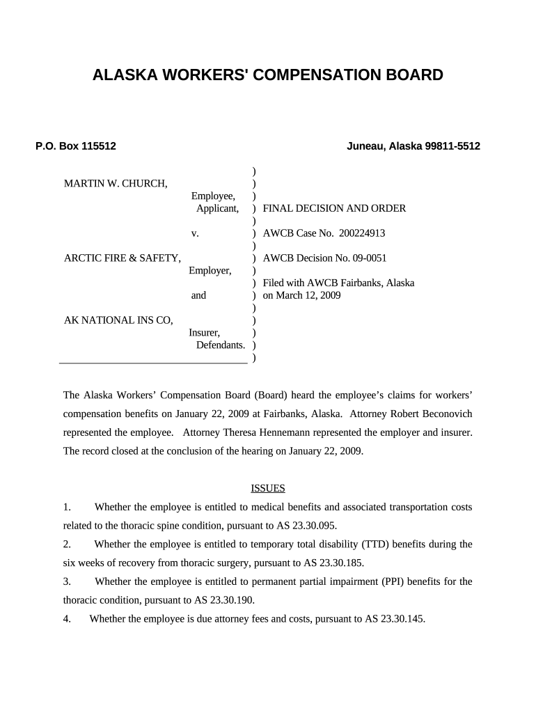 employers' certificate of self insurance State of Alaska Doc Template pdfFiller