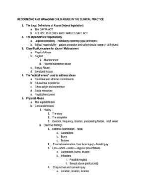 Definitions of Child Abuse and Neglect in Federal Law - Child ...