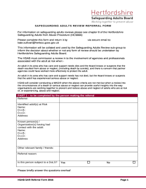 Hertfordshire safeguarding adult concern form