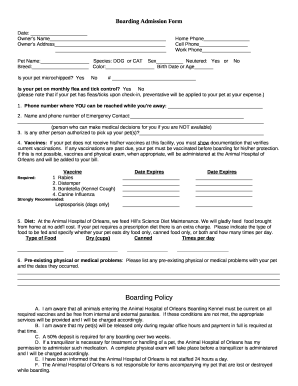 New Client Form - Perkins Road Veterinary Hospital