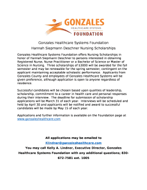 Annual scholarship awarded to honor the memory, work of a ...