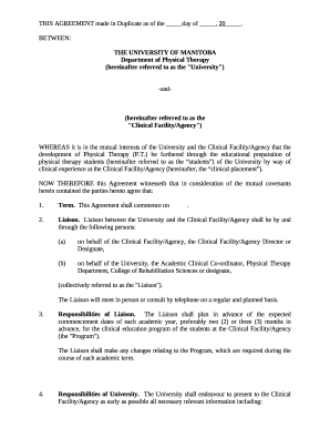 AGREEMENT - Brandon University