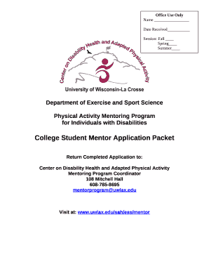 Physical Activity Mentoring Program for Children and Youth ...
