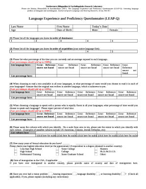 Northwestern Bilingualism & Psycholinguistics Research Laboratory