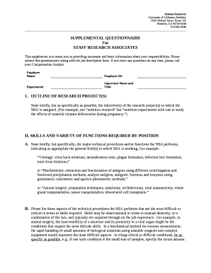 Human Resources Services Supplemental Questionnaire (SQ ...