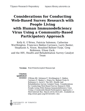 Considerations for Conducting Web-Based Survey Research With ...