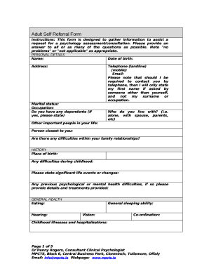 Counseling Referral Form TemplateJotForm