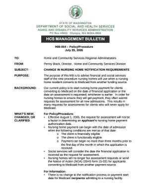 H05-054 - Policy/Procedure