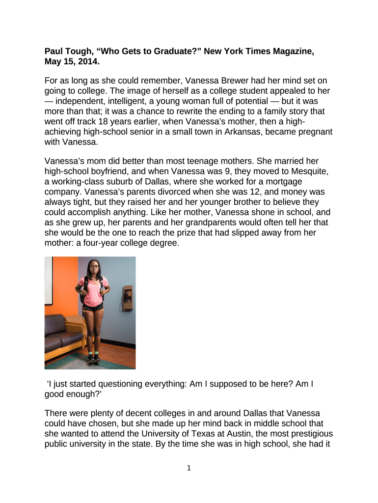 New York Times takes deep dive into UT's student success Doc