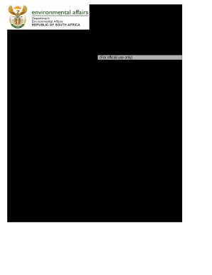 Section A - Department of Environmental Affairs