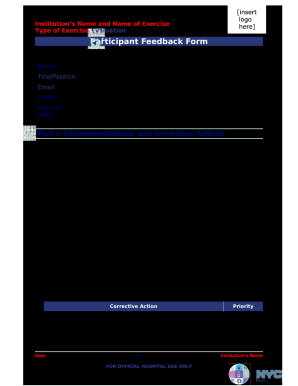 Participant Feedback Form (OB)