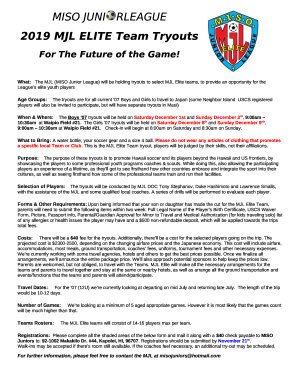 MJL ELITE Team Tryouts - islandsoccer.com