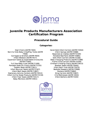 Juvenile Products Manufacturers Association Doc Template ...