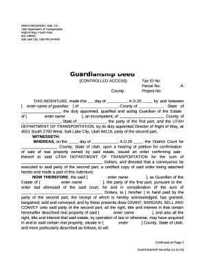 Guardianship Deed