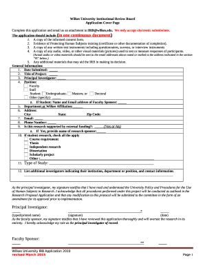 Review Board Application - Wilkes University