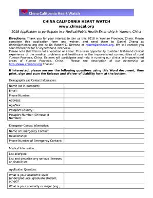 Medical Service Externship Program in Rural Yunnan ...