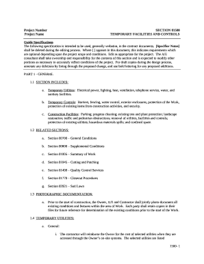 Template Project Specification