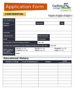 Application Form - applebyheritagecentre.co.uk