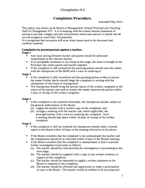 School Policies - Cloonakilla National School