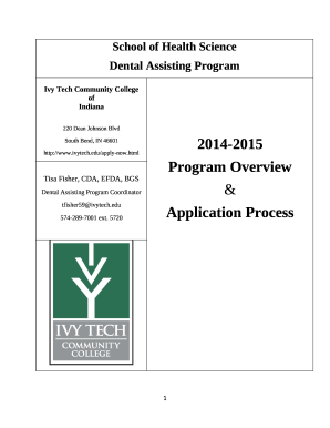 School of Health Science Dental Hygiene Program - Ivy Tech