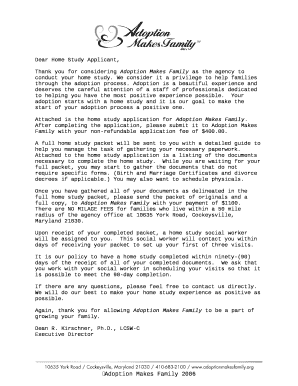 Application - Adoption Makes Family