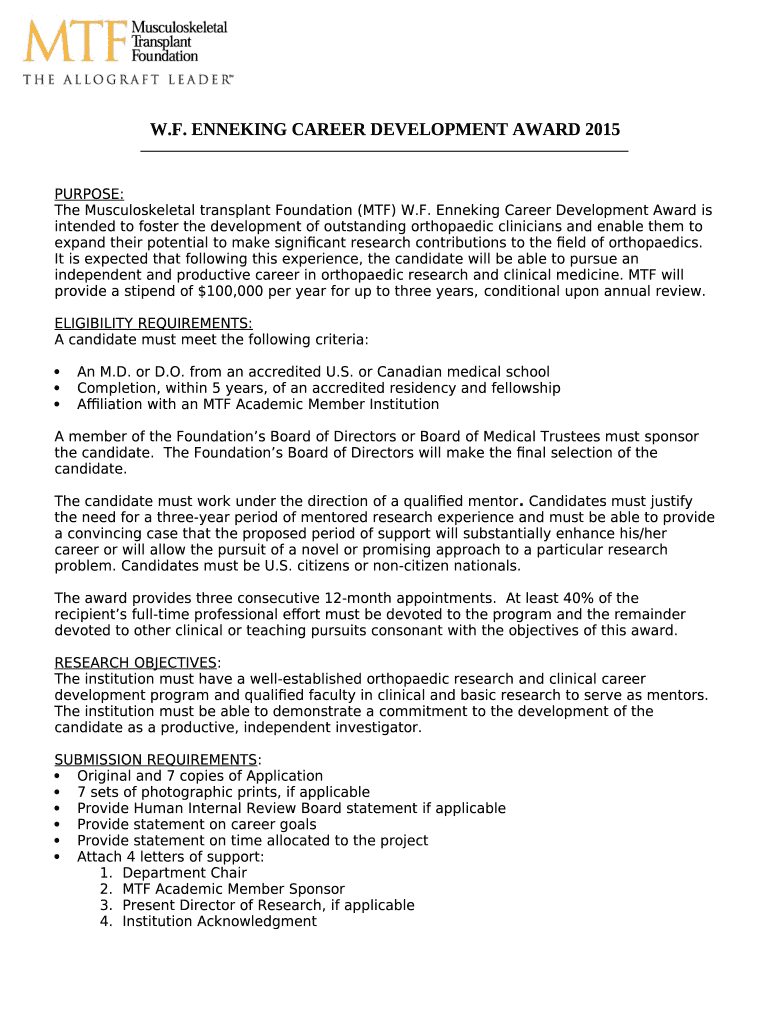 The Musculoskeletal transplant Foundation (MTF) W Doc Template pdfFiller