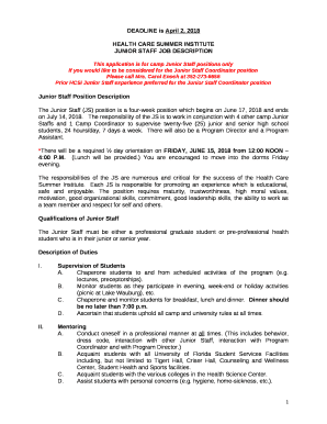 Summer Opportunitesby Application Due Date