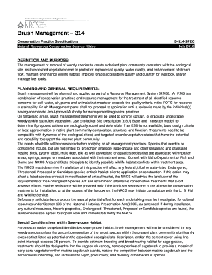 314Brush Management - NRCS