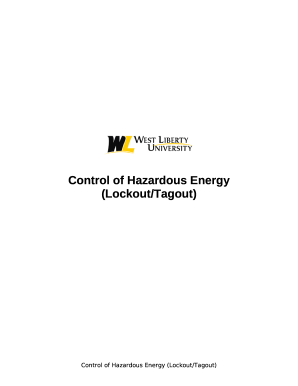 The Control of Hazardous Energy (Lockout/Tagout) 1910.147 ... Doc ...