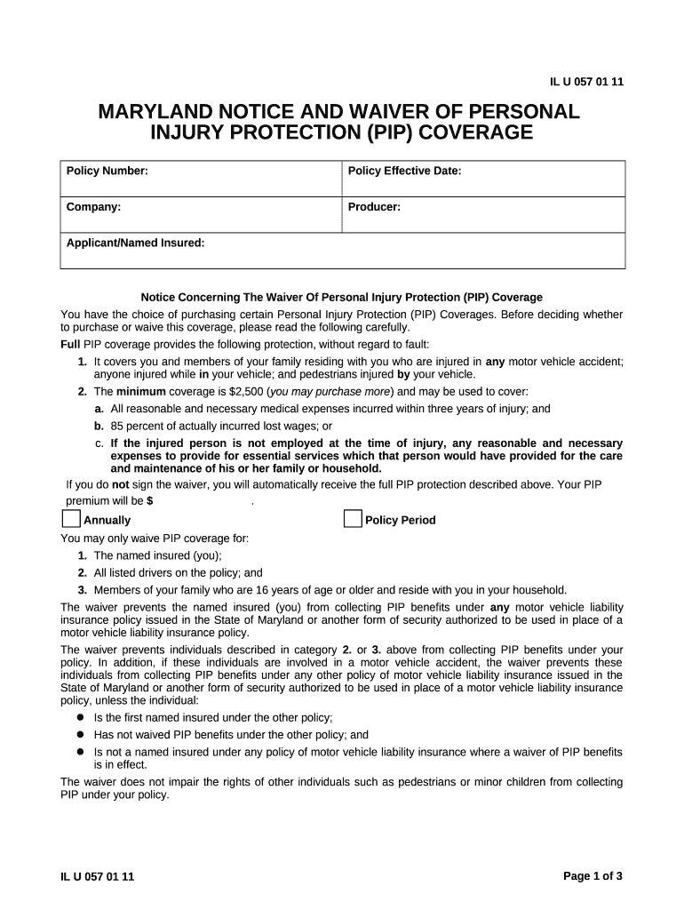 maryland notice and waiver of personal Doc Template pdfFiller