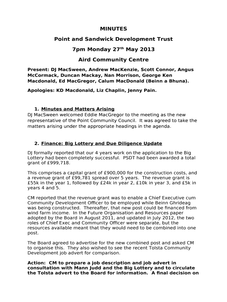 We love Stornoway Doc Template pdfFiller