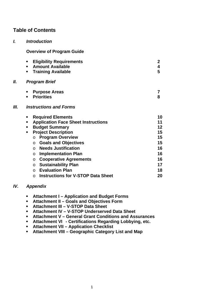 Overview of Program Guide Doc Template | pdfFiller