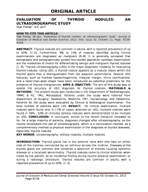 (PDF) EVALUATION OF THYROID NODULES: AN ...