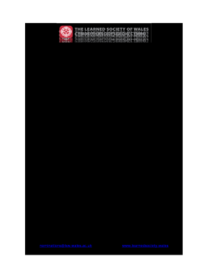 Criteria for ElectionThe Learned Society of Wales