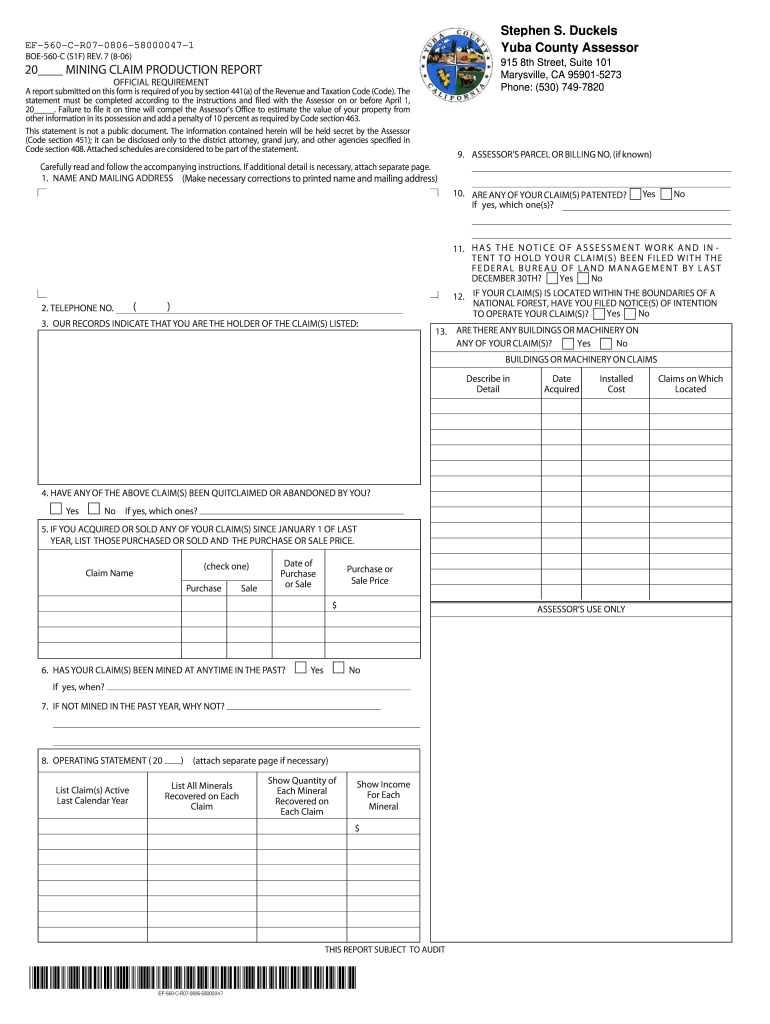 Fillable Online About Steve Duckels Steve Duckels for Yuba County