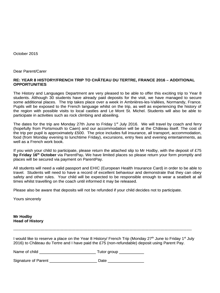 History and French (with a year abroad) (BA) Undergraduate Doc Template pdfFiller