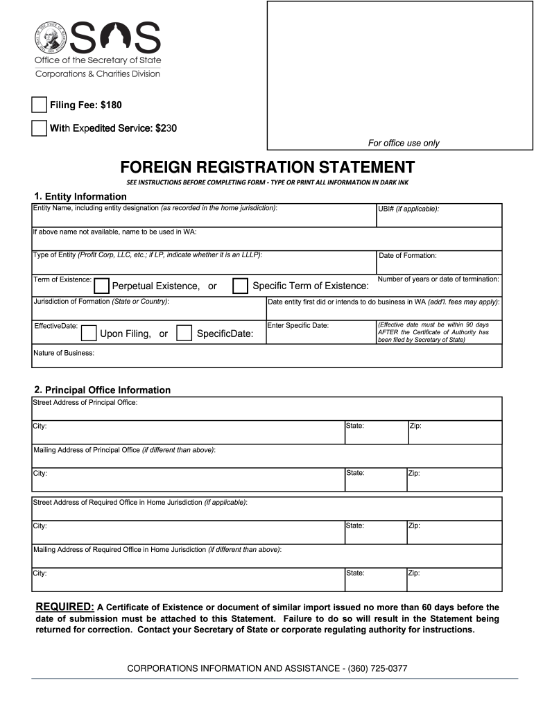 foreign registration statement pdf Preview on Page 1