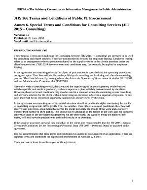 JHS 166 Terms and Conditions of Public IT Procurement Annex 6 ...