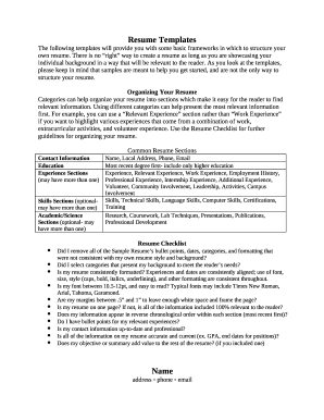 SJFC Alumni Resume Template - Traditional Undergrad to 5 years experience