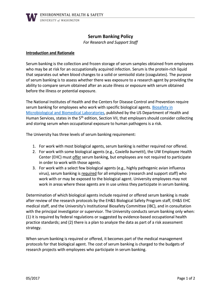 Fillable Online Biological sample collection, processing, storage and