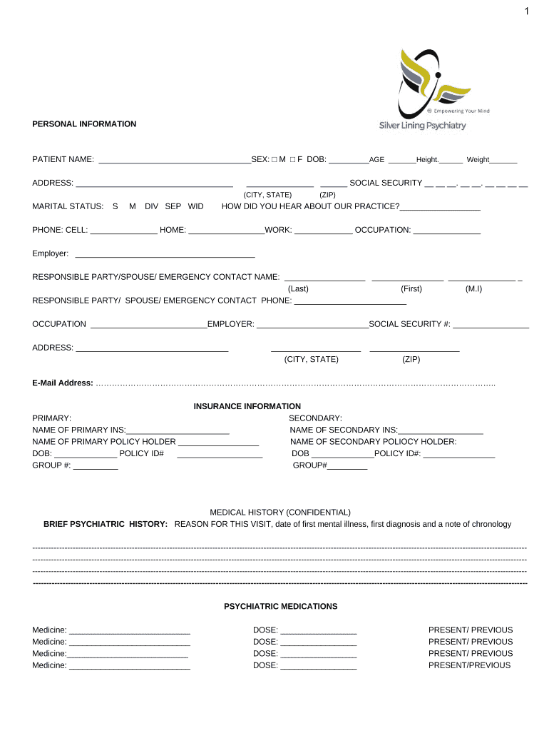Fillable Online New Patient Form Dr. Graff Foot Ankle and Wound Care